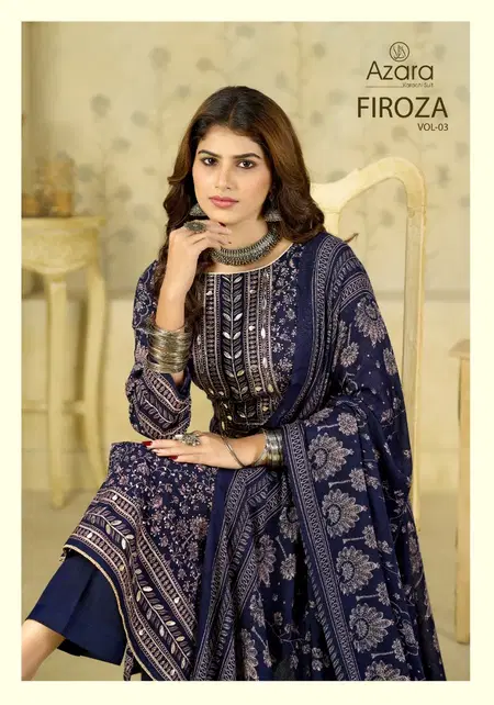 Firoza Vol 3 By Radhika Azara Viscose Online Dress Material Wholesale
